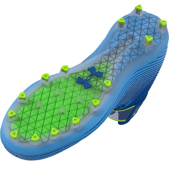 Under Armour Men’s Highlight MC Football Cleats in Royal Blue Size 11.5 - Picture 2 of 5